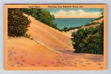 Rehoboth Beach DE-Delaware, San Dunes, General Greetings Vintage c1947 Postcard picture