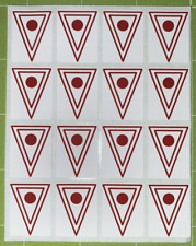 16 - Gottlieb 1973 “Hot Shot” Pinball Machine Vinyl Drop Target Stickers/Decals picture