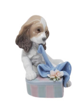 Lladro No.8312 Can't wait puppy dog Pottery Ornament Figurine no Box USED picture