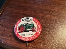 Rare Antique Rumely Oil Pull Tractor Advertising Pinback Pin Button 12-20 Farm picture