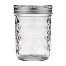 Quilted Crystal Mason Jar Regular Mouth, 8 Ounces, 12 Count, 4 Lb picture