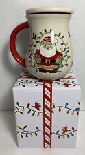 Temptations By Tara Coffee MUG Santa Elf Winter 16oz Ceramic With Ornament picture