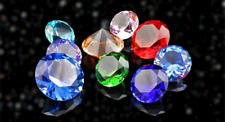 Set of 12 Glass Diamond Paperweight 50mm Home Wedding Decoration Valentines Gift picture