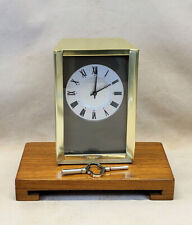 SALE Fine Restored 1960 Rotherham Clock gilded aluminum 8-day 11-jewel platform picture
