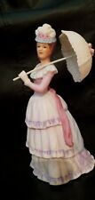 Beautiful Southern Bell Porcelain Lady Figurine With porcelain umbrella picture