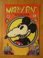 MICKEY RAT #1 (1972) **HTF Underground Comix 1st (& Only) Print** (FN/FN+) picture