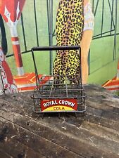 VINTAGE DRINK ROYAL CROWN COLA BASEBALL STADIUM CARRIER CRATE SIGN COCA COLA 7UP picture