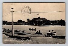Kewanee, IL-Illinois, Lake And Pavilion Windmont Park c1908 , Vintage Postcard picture