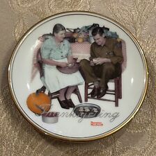Norman Rockwell Miniature Collector’s Plate  “THANKSGIVING” Vintage D1-30 picture