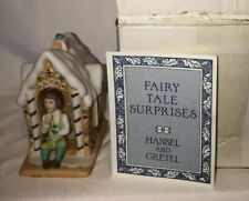 Franklin Mint Vintage Porcelain Fairy Tale Figurine  Hansel Gretel 2pc Fun picture