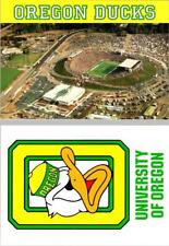 2~4X6 Postcards OR, Eugene UNIVERSITY OF OREGON  Ducks Football~Autzen Stadium picture