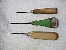 Vintage Collectible Wood Handle ICE PICKS-Woodshop-Farm House-Camp-Fish-Cabin-RV picture
