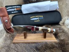 Randall Model 25-5 Trapper Knife With Stag Handles & Leather Sheath Mint picture