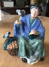 Royal Doulton Tuppence A Bag Porcelain Figurine HN2320 Lady Feeding Birds Pigeon picture