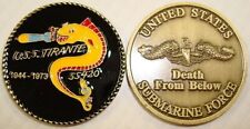 NAVY USS TIRANTE SS-420 SUBMARINE CHALLENGE COIN picture
