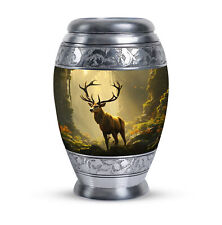 Ashes Urns Realistic Deer With Forest (10 Inch) Large Urn picture
