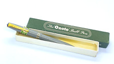 ONOTO THE BALL PEN SOLID GRAY IN ORIGINAL BOX MADE IN ENGLAND picture
