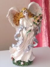 Beautiful Angel Resin Ornate Figurine Stunning Features  picture
