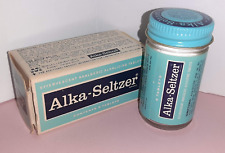Vintage Alka Seltzer Smaller Size FULL Bottle w/Box picture