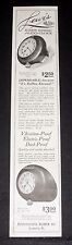 1917 OLD MAGAZINE PRINT AD, LEWIS NOJAR RUBBER RETAINED AUTO CLOCK, DEPENDABLE picture