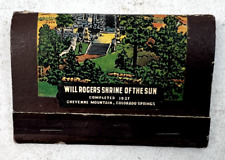 Vintage Will Rodgers Shrine of the Sun Matchbook - New picture