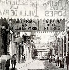 Obispo Street Havana Victorian 1898 Print Cuba's Freedom Spanish War DWU15 picture