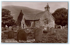 c1910 The Old Church Bettws-y-Coed Conwy County Wales RPPC Photo Postcard picture