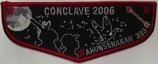 OA WAHUNSENAKAH LODGE 333 BSA COLONIAL VIRGINIA 2006 CONCLAVE DUCK GALAXY FLAP picture