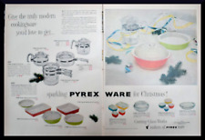 1952 Corning Glass Vintage PRINT AD Pyrex Ware Serving ware for Christmas picture
