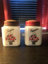 Vintage Tipp City Milk Glass Shakers picture