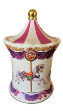 Vintage Teleflora Musical Carousel - 1980's Plays Carousel Waltz Ceramic picture