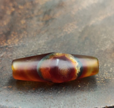 Rare Beauty Vintage Yemeni Agate  Natural Eye Pattern Banded Agate Bead picture