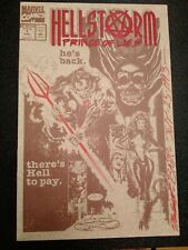 HELLSTORM #1 SIGNED BY MICHAEL BAIR FRONT BACK MARVEL COMICS PRINCE OF LIES 1993 picture