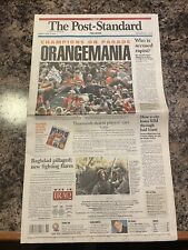 2003 Syracuse Orange Basketball Newspaper.  National Champions Parade picture