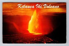 Hawaii National Park HI-Hawaii, Kilauea Iki Volcano, Vintage c1984 Postcard picture