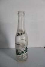 Vtg CHOC-OLA Chocolate Flavor 9oz Glass Soda Pop Bottle Indianapolis Ind  1970's picture