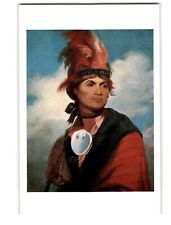 Joseph Brant Mohawk War Chief Portrait 1796 Art Postcard - Vintage Postcard picture