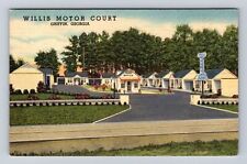 Griffin GA-Georgia, Willis Motor Court, Advertising, Antique Vintage Postcard picture