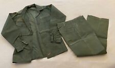 Lot of 4 - VTG US Army Uniforms Olive Green Sateen OG 107 Sz 14.5 X 33 (JL-183) picture