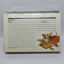 100 New Longaberger Basket 4x6 Recipe Cards Dividers Shades of Autumn Apple Pie picture