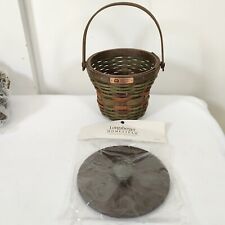 Longaberger 2008 American Craft Traditions Golf Basket+Lid NOS AUTUMN COLORS picture
