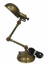 Sold At Pottery Barn Heavy Brass Articulated Arm Table Desk Lamp Industrial picture
