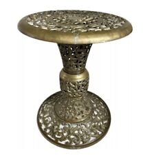 Vintage Quality 1940s French Doré Solid Bronze Pedestal, Plant Stand, or Table picture