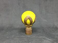 Aladdin Yellow Chilo Marble Glass Lamp Finial picture