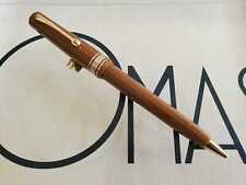 Omas Arte Italiana 1930 Brown  Colonial Gold Trim   Ballpoint Pen  In Box * picture
