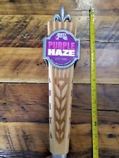 Abita Brewing Co Purple Haze Carved Wood Beer Tap Handle Mancave display 12
