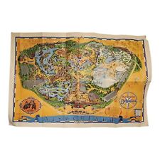 Disneyland Vintage Wall Map Walt Disney 30 X 44 Inches Poster Guide 1968 - 1972 picture