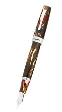 Montegrappa Elmo 02 Asiago Mix Green Red Resin Fountain Pen Nib Variation Mint picture
