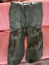 Vintage M 1951 Field Trousers Pants Korean War US Army Size Reg X Large Green  picture