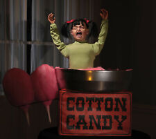 Cotton Candice Animated Prop Haunted Circus Carnival Clown Halloween  **IN STOCK picture